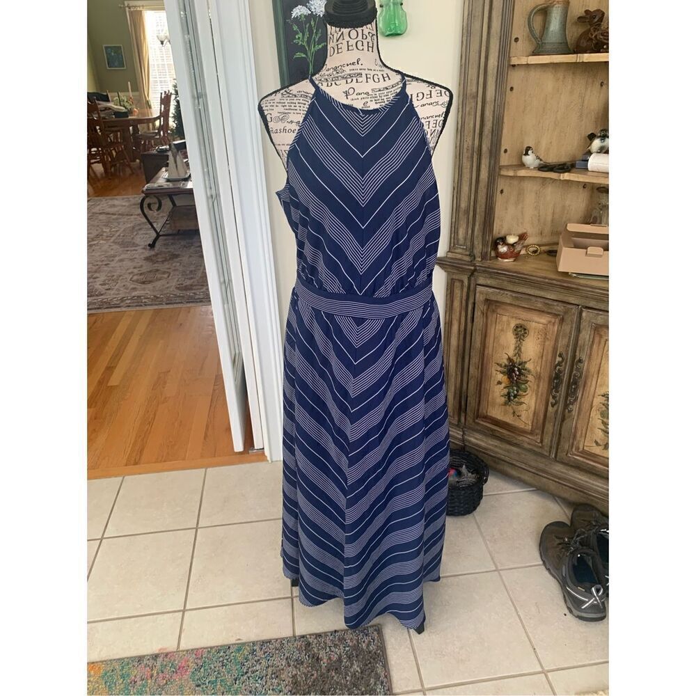 Madison Jules Navy Maxi Dress